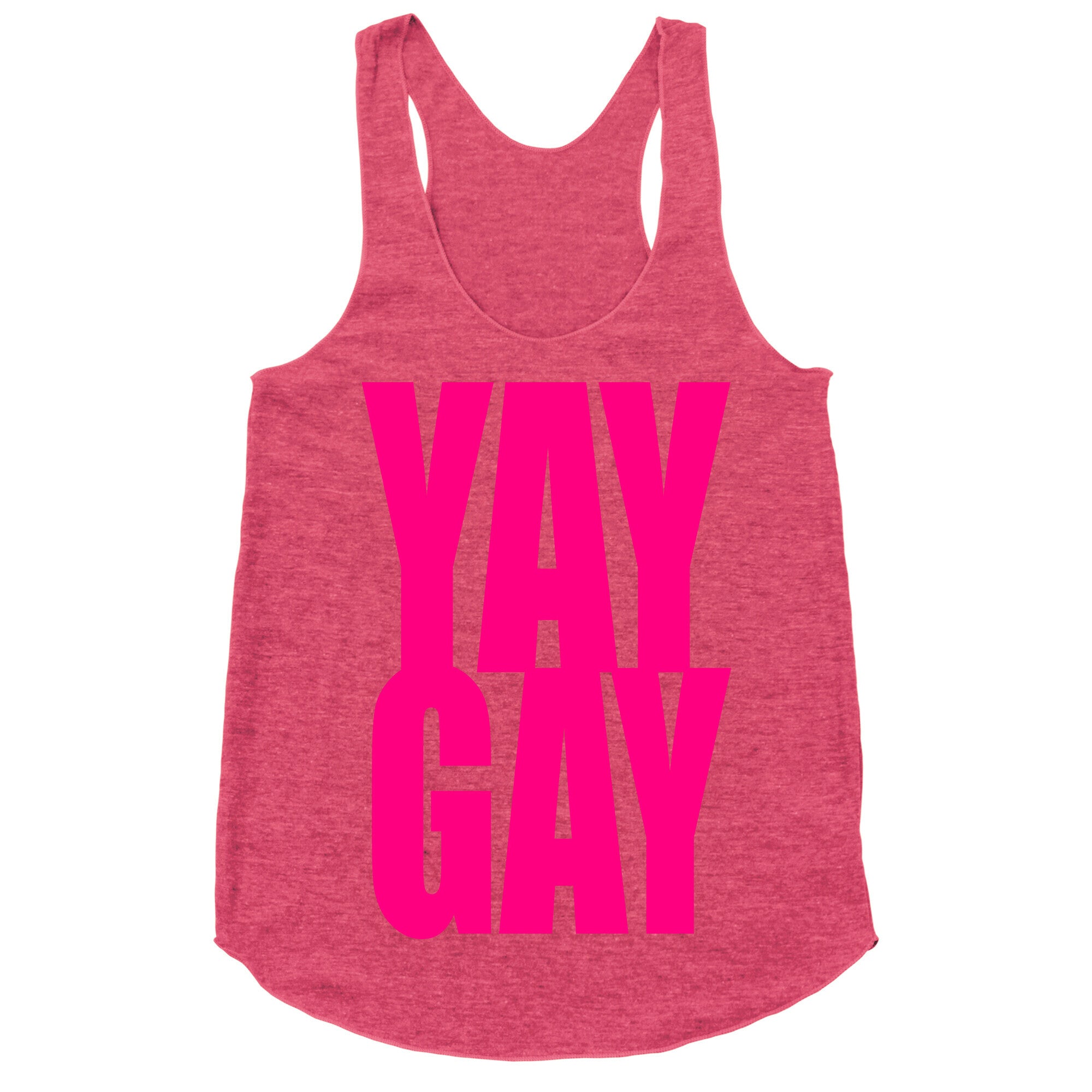Yay Gay Racerback Tank